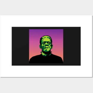 Frankenstein Classic Horror Vector, Artwork, Design Posters and Art